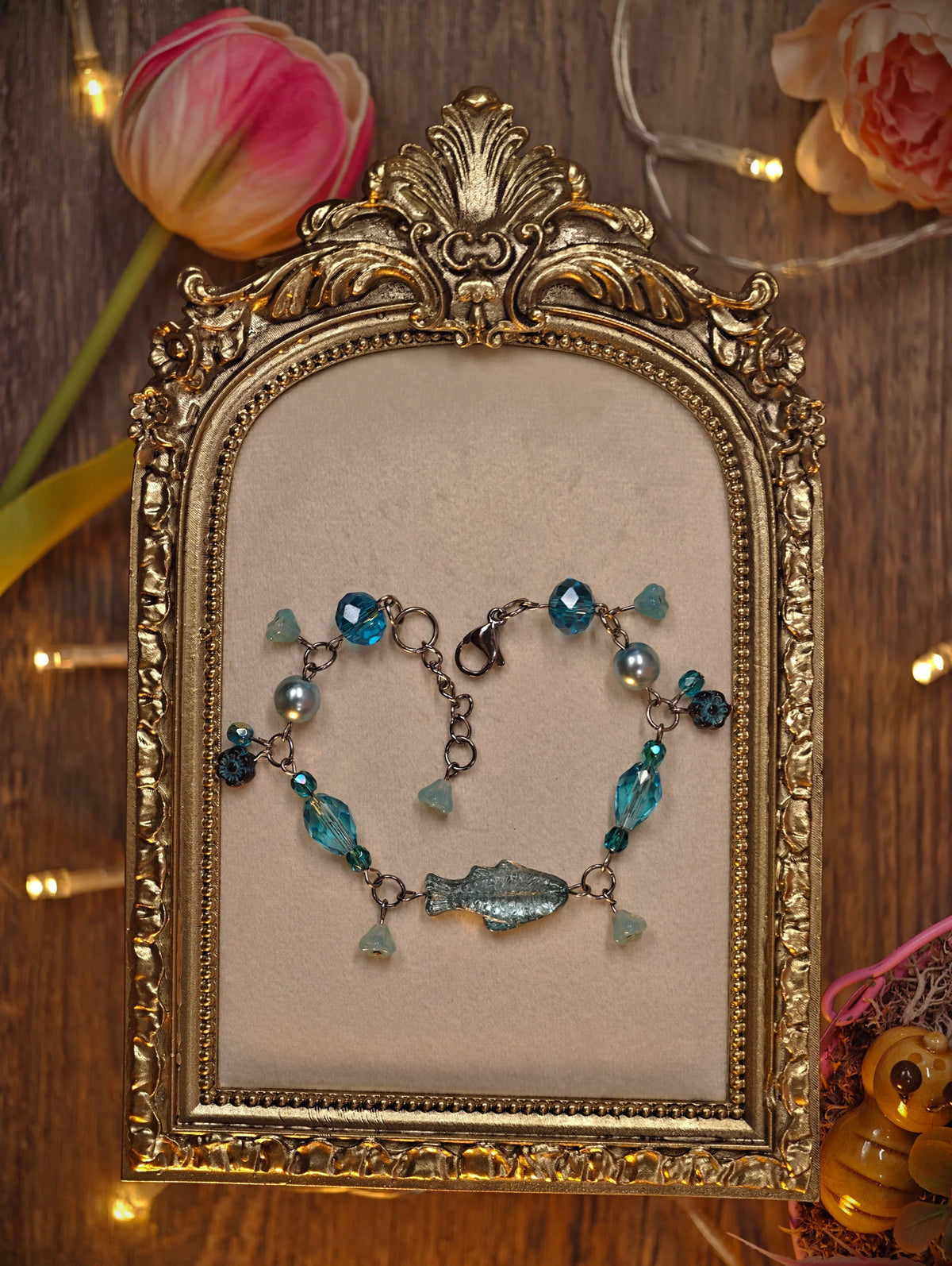 Novyra Jewelry and Clay Art Tuorqoise Fish Bracelet Novyra