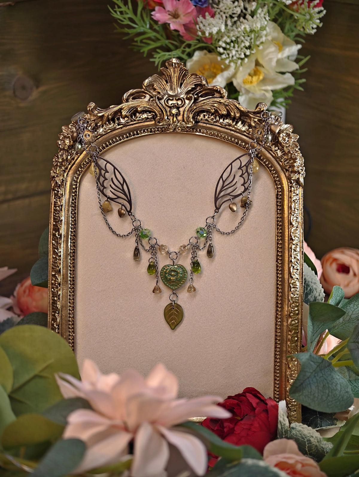 Novyra Jewelry & Clay Art Handmade Whimsical Queen Tier Necklace