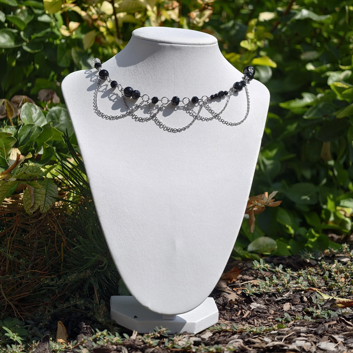 Black Countess of Asymmetry Necklace Novyra
