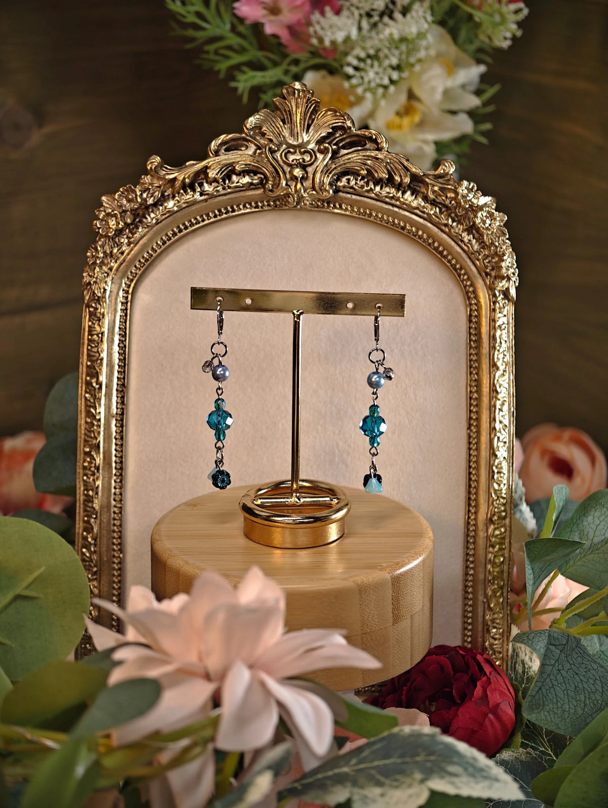 Novyra Jewelry and Clay Art Blue Simple Earring Novyra