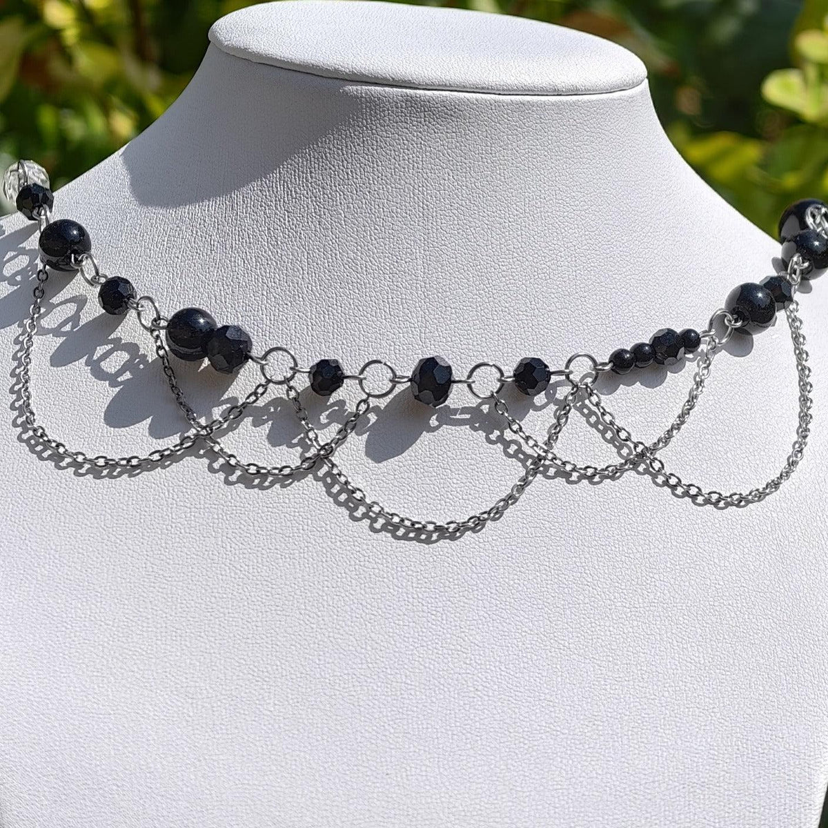 Black Countess of Asymmetry Necklace Novyra